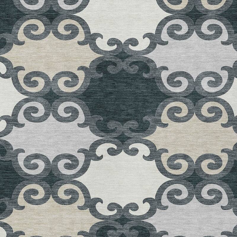 HomeRoots Trellis Transitional Rectangle Outdoor Rug