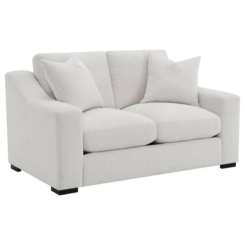 Ashlyn Upholstered Sloped Arm Sofa Set