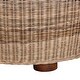 preview thumbnail 4 of 6, Hosanna Natural Rattan Coffee Table - Handwoven Wicker Accent Table with Textured Spiral Top for Living Room