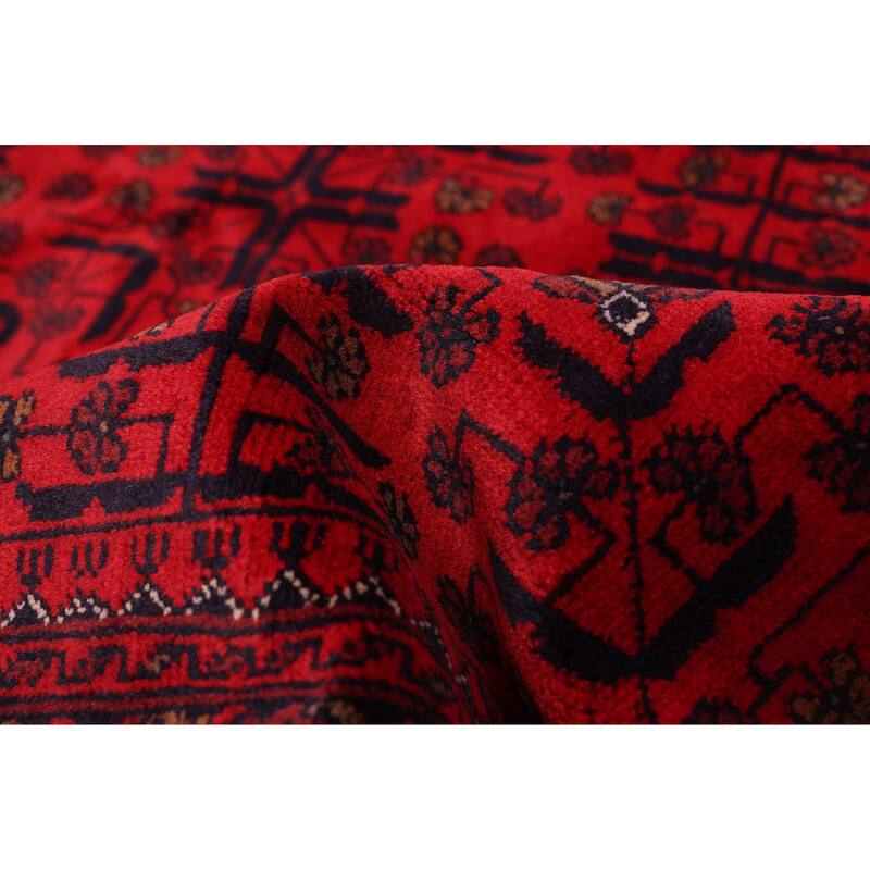 ECARPETGALLERY Hand-knotted Finest Khal Mohammadi Red Wool Rug - 5'0 x 6'8