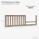 preview thumbnail 7 of 26, Evolur Convertible Crib Toddler Guard Rail