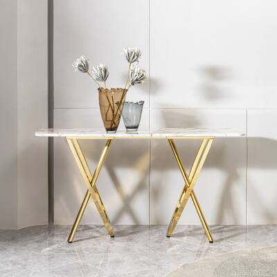 rectangle console table for living room