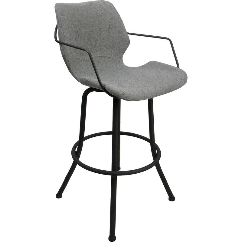 Asheville Swivel Counter 26", 30" or Extra Tall 34" Metal Bar Stool