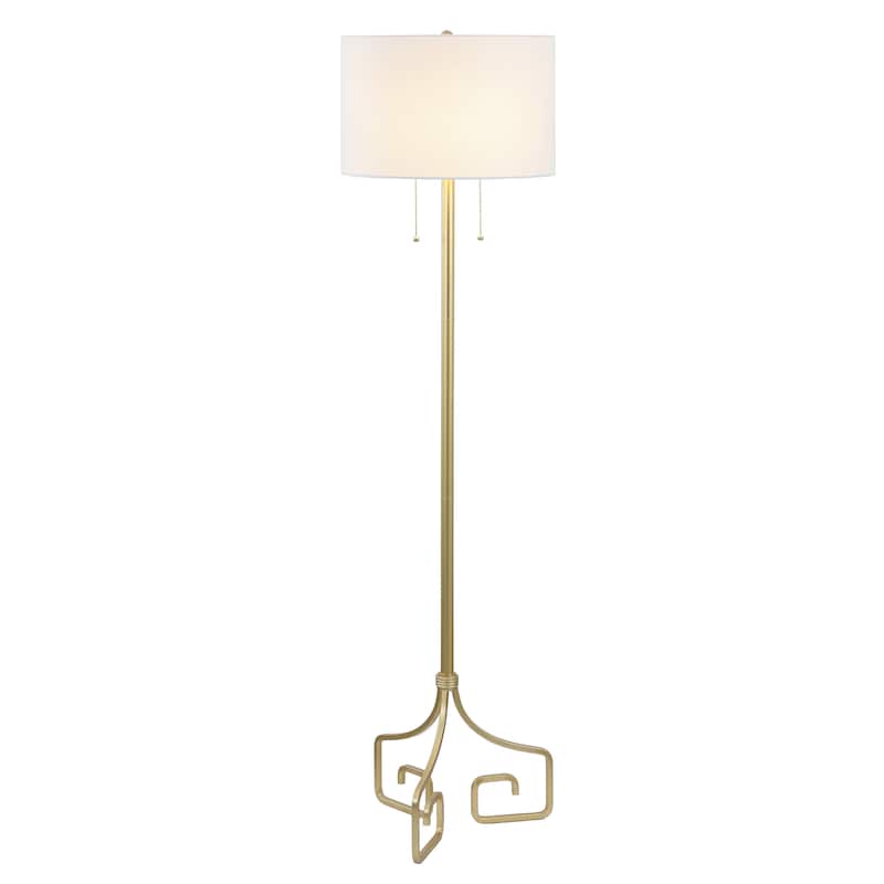 Axel 61.5" Metal LED Floor Lamp, Gold by JONATHAN Y
