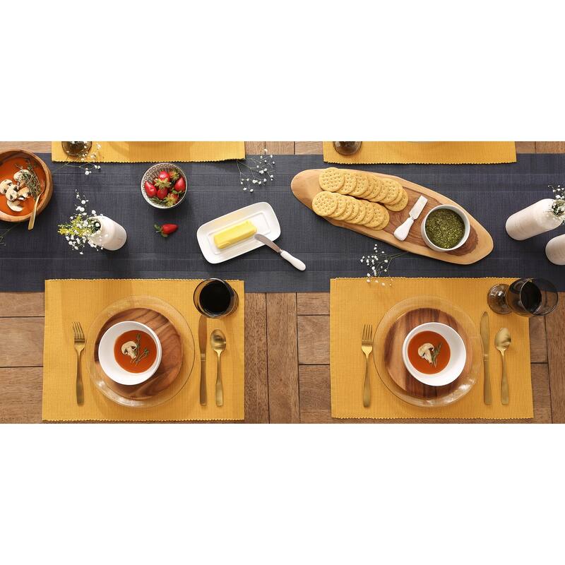 Honey Gold Placemat Set, 13x19", 6 Piece