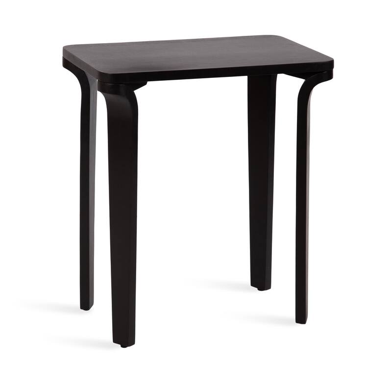 Kate and Laurel Escalon Wood Side Table - 22x14x26 - 22x14x26 - Black