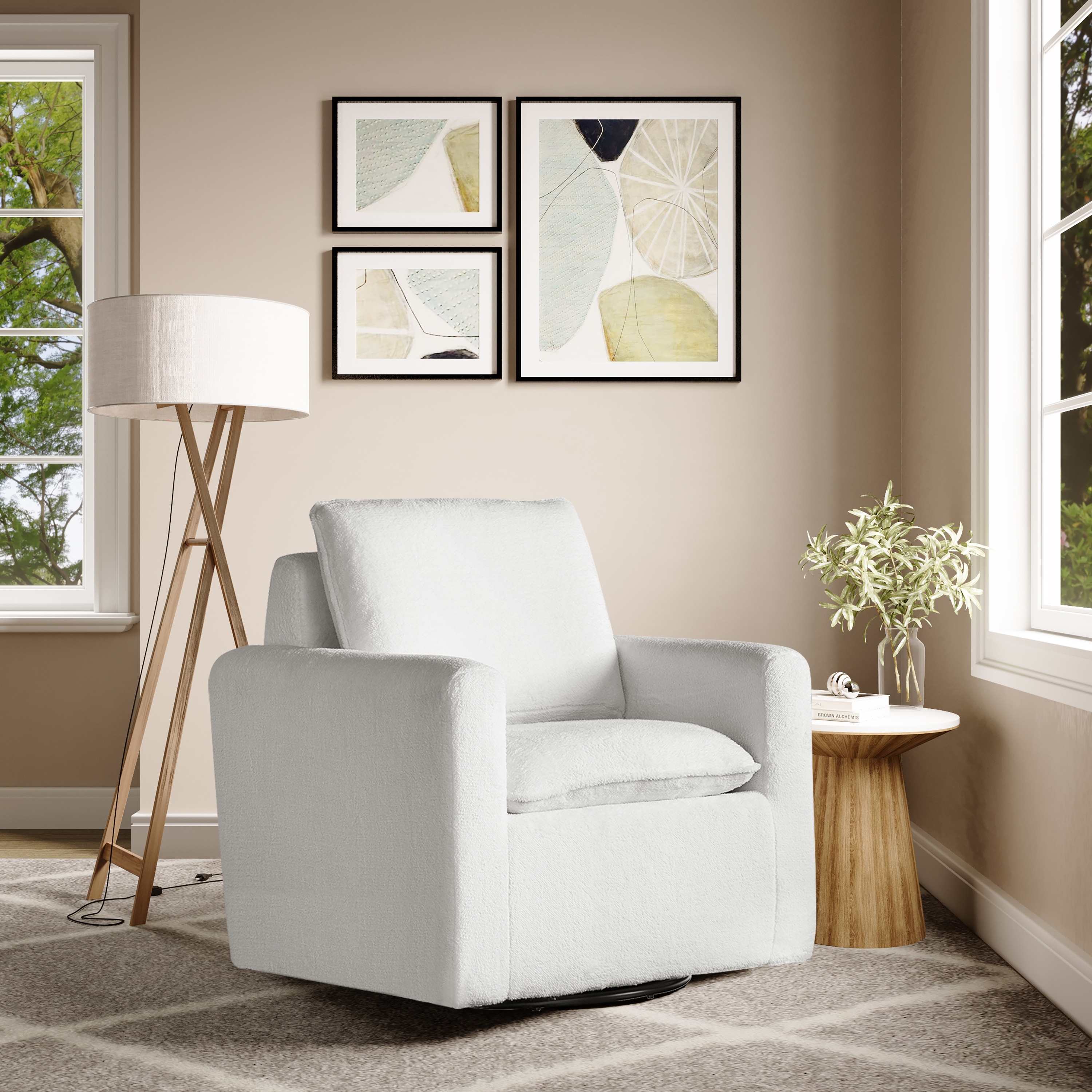 Lifestyle Solutions Lyra Swivel Accent Chair On Sale Bed Bath