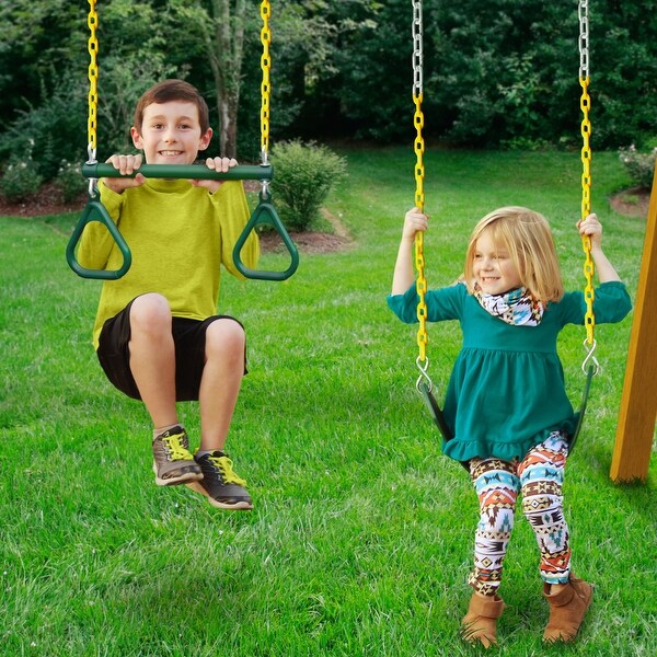 gorilla playsets blue ridge pioneer peak wood swing set