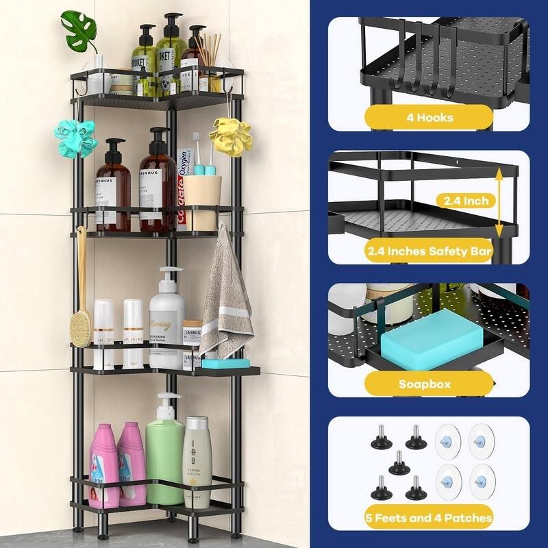 4 Tier Standing Shower Caddy