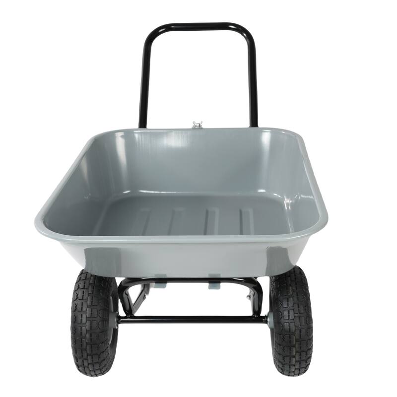 35L Large Capacity Two-Wheeled Trolley Cart for Gardening, Warehouse Handling, and Outdoor Activities, Non-Leak Design