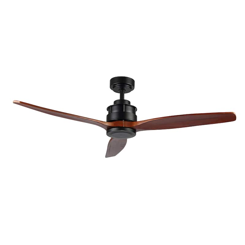 SAFAVIEH Lighting Farla Coffee 3-speed Ceiling Fan with Remote - 52" W x 52" L x 13.5"-18.5" H