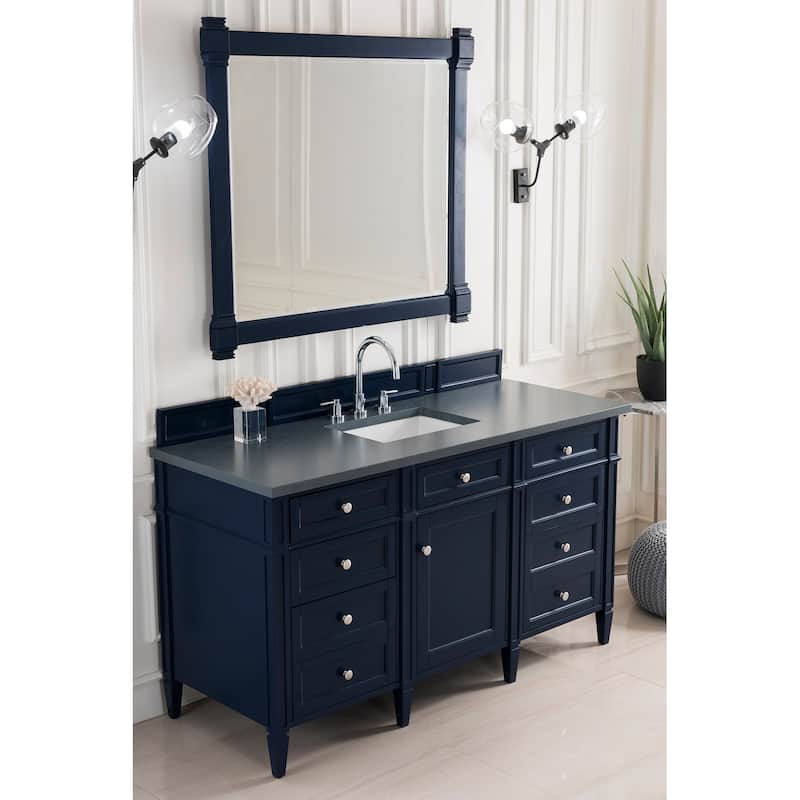 James Martin Vanities Brittany 60" Single Vanity, Victory Blue