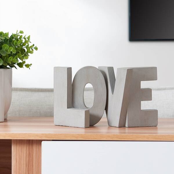 slide 1 of 6, LOVE Block Letters Decor
