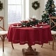 preview thumbnail 6 of 8, Poinsettia Noel Laser Cut Tablecloth