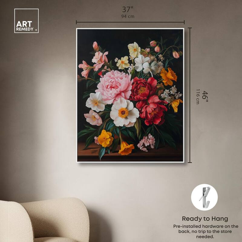 Violet Vignette II Canvas by Art Remedy