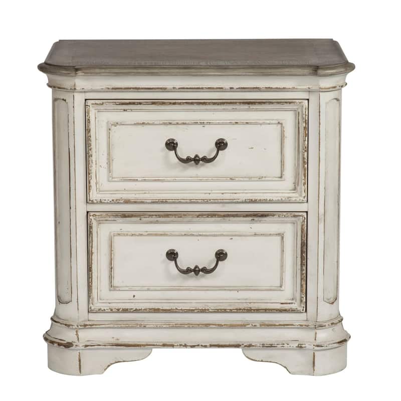 Liberty Furniture Magnolia Manor California King Panel Bed, Dresser & Mirror, Night Stand