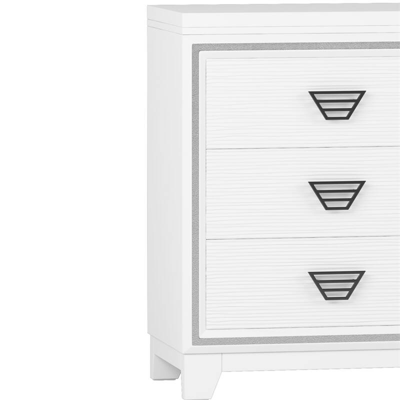 Storage Cabinet with 6 Drawers and Metal Handle