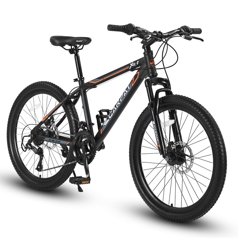 24 Inch Kids Mountain Bike with Aluminum Alloy Frame 7 Speed Bike with Front Rear Disc Brakes for Girls Boys Bed Bath Beyond 37982880