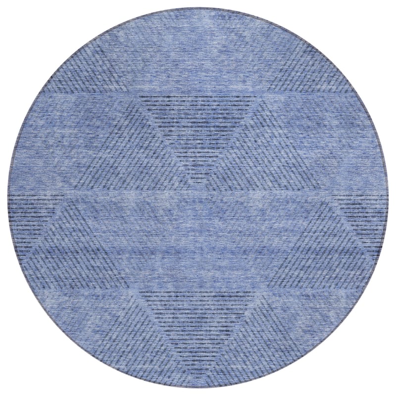 HomeRoots Geometric Transitional Rectangle Outdoor Rug
