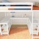 preview thumbnail 6 of 16, Scandinavian Twin Loft Bed with Wraparound Desk & Shelves