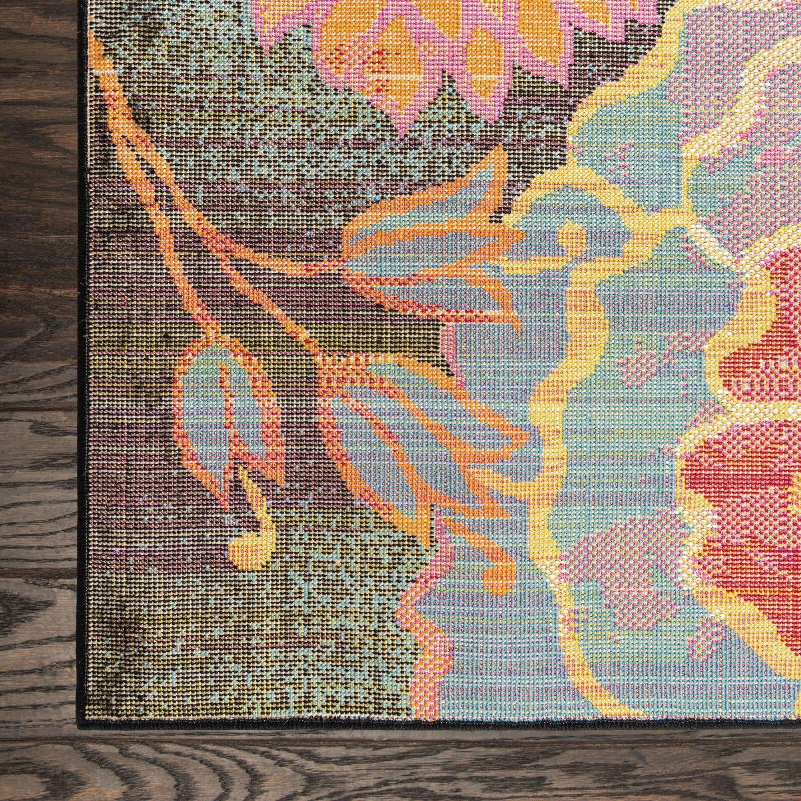 Country & Floral Noach Collection Area Rug - Overstock - 36794198