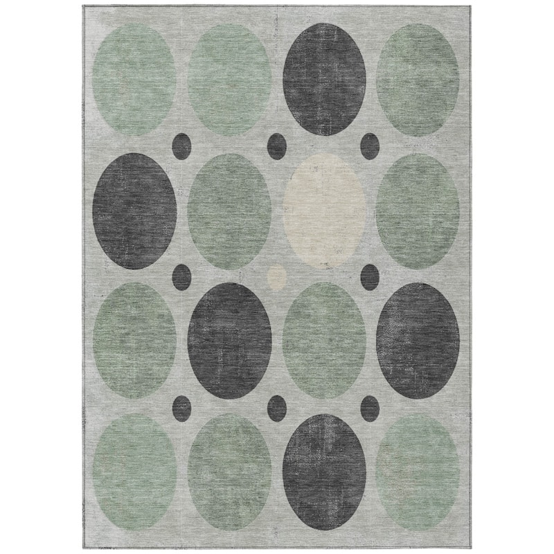HomeRoots Geometric Transitional Rectangle Outdoor Rug