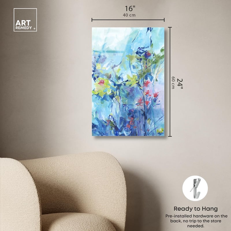 Heavenly Blue II Acrylic by Art Remedy, Ready to Hang