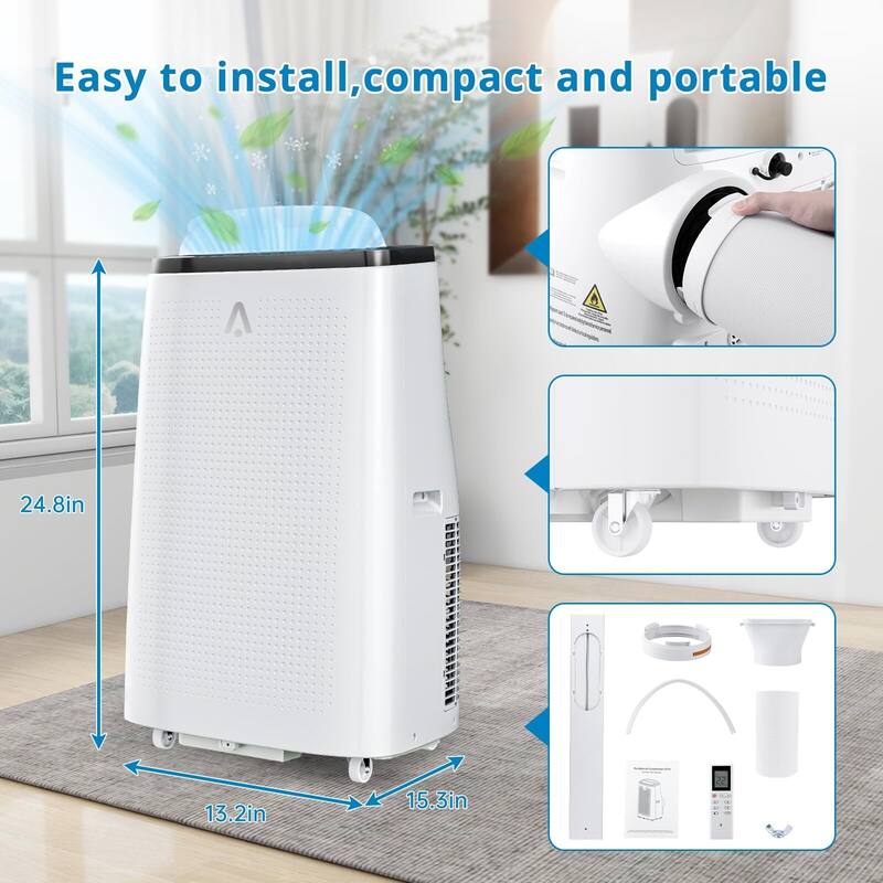 14000 BTU Portable Air Conditioner with Remote Control