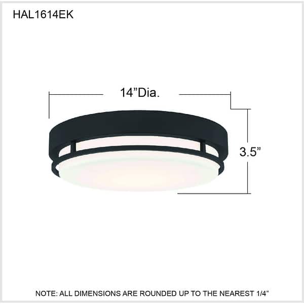 Hale Integrated LED Earth Black Flush Mount