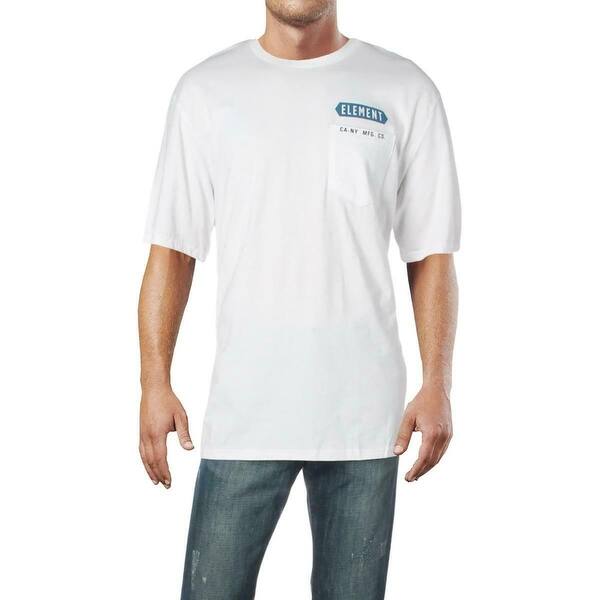 Shop Element Mens T Shirt Blue White Size 2xl Graphic Tee Logo Printed Pocket Overstock 31684434