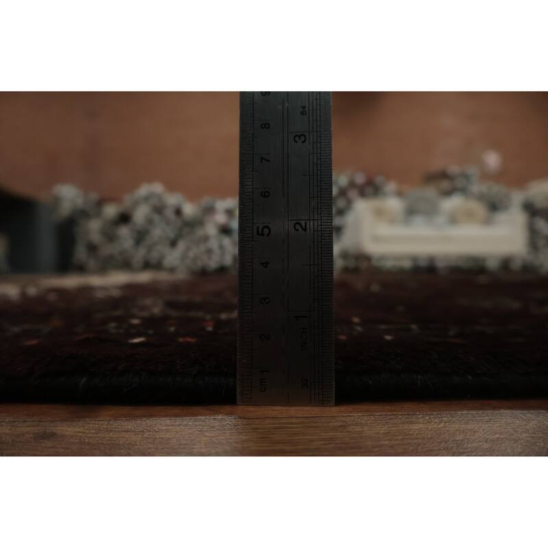 Hand Knotted Oriental 100% Wool Carpet Traditional All-Over Red Turkoman Area Rug - 12' 0'' X 7' 6''