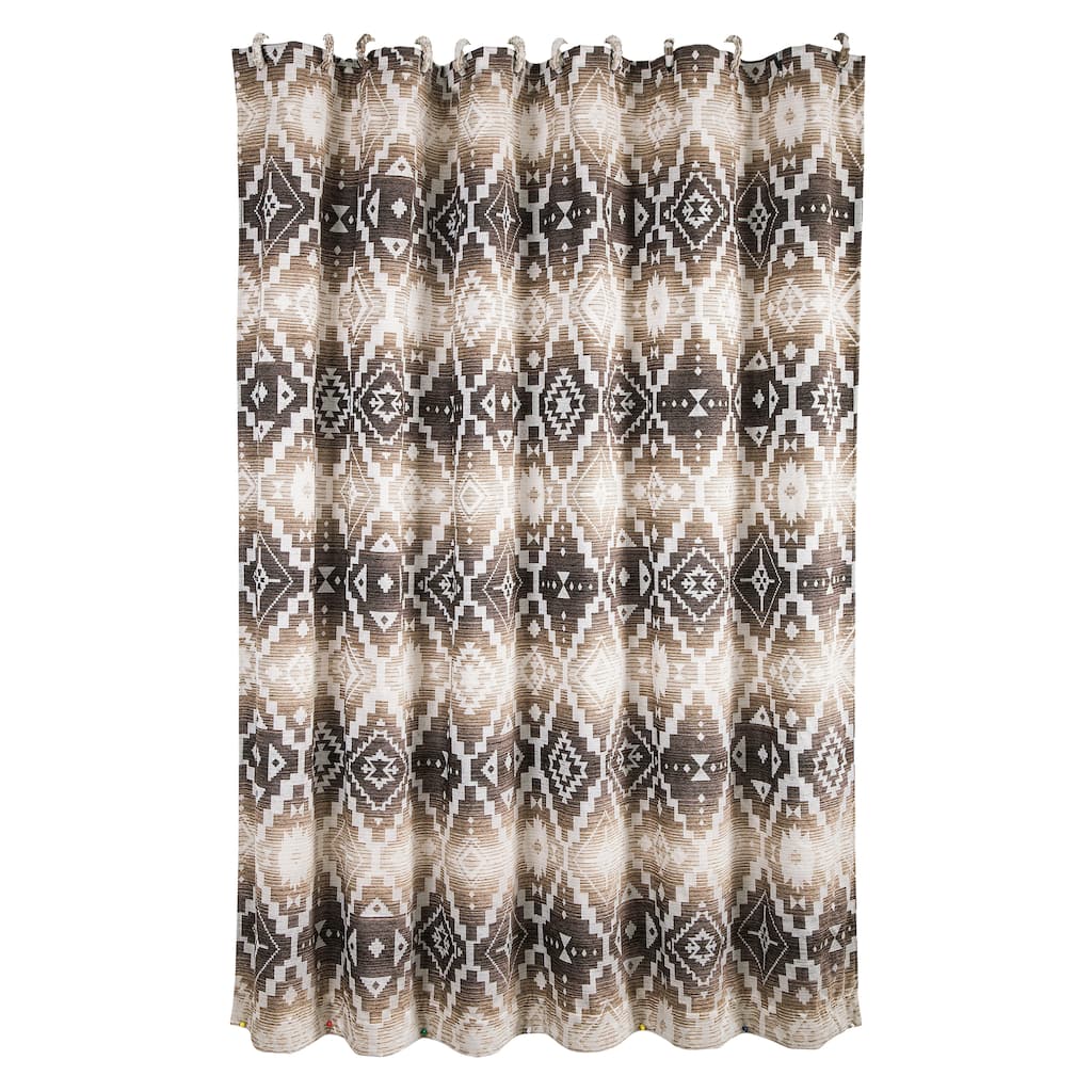 Paseo Road by HiEnd Accents Chalet Aztec Shower Curtain, 72" x 72"