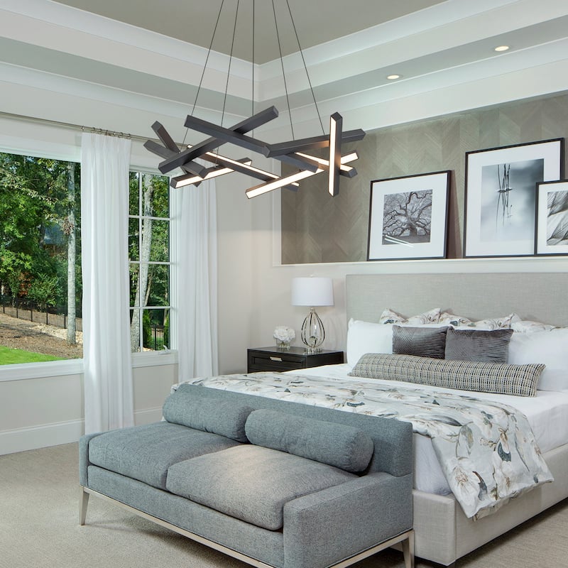 Onato 10-Light Modern Dimmable Integrated LED Chandelier 3000K