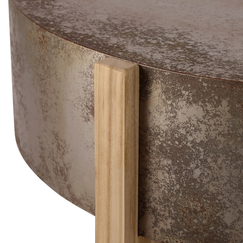 Christopher Knight Home - Rustic Wooden Coffee Table with Burnt Wood Legs