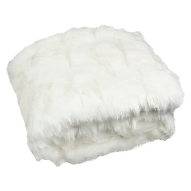 SAFAVIEH Snow White Textured Throw