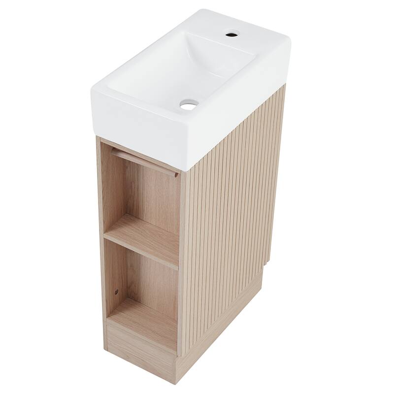 GDFStudio - Amelia Compact Space-Saving Bathroom Vanity