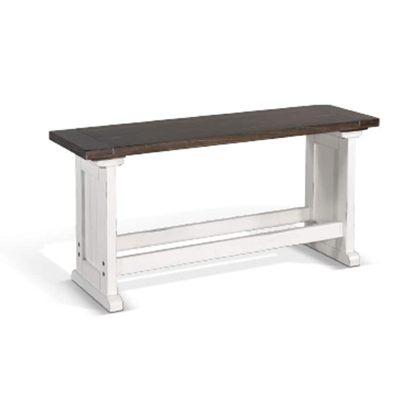 Orso 4pc Counter Height Breakfast Nook Dining Table, Off White Brown