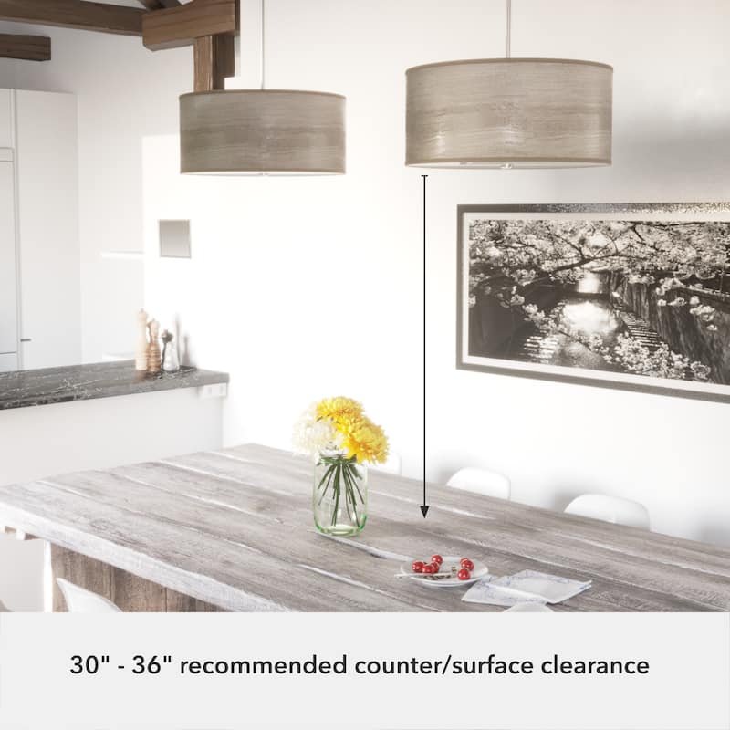 Hunter Solhaven Drum Pendant Light