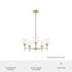 preview thumbnail 5 of 12, Hunter Xidane Metal and Glass Orb Chandelier - Entry, Kitchen or Dining Room Table, Bedroom - Mid-Century Modern, Transitional
