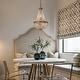 preview thumbnail 3 of 3, 5-Light Vintage Crystal Basket Chandelier French Country Decor in Antique Gold