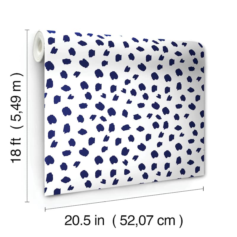 Packed Party Spot The Fun Polka Dots Peel and Stick Wallpaper