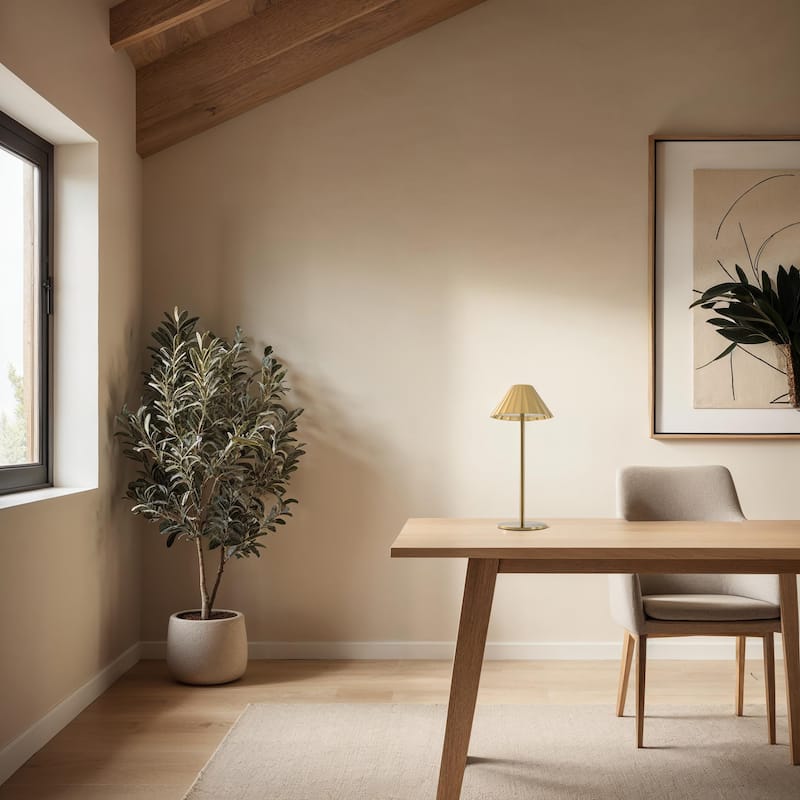 Renwil Ginevra 12.6" Height Table Lamp, Yellow