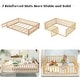 preview thumbnail 69 of 78, Twin/Full/Queen Size Floor Bed with Safety Guardrails, Toddler Floor Bed for Girls and Boys