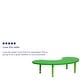 preview thumbnail 15 of 41, 35"Wx65"L Half-Moon Plastic Adjustable Activity Table for 8 - 65"D x 35"W x 14.5" - 23.75"H
