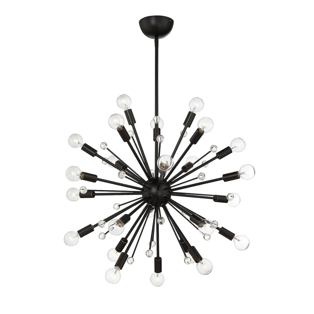 Savoy House Galea 24 Light 22" Wide Abstract Sputnik Chandelier