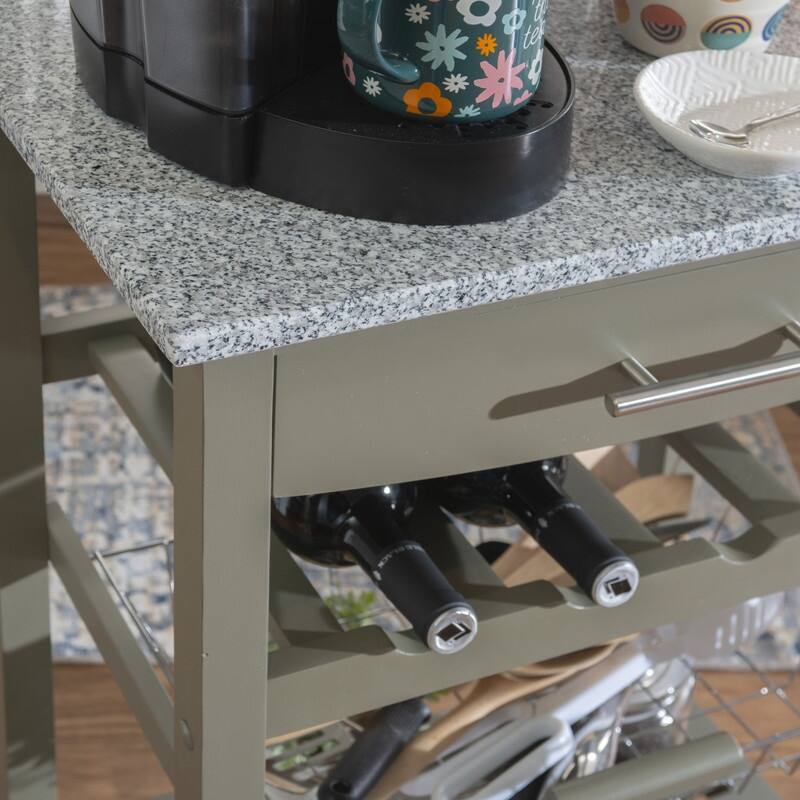 Jake Compact Mobile Rolling Kitchen Cart