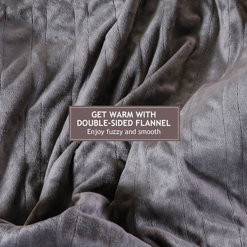 Electric Flannel King Queen Throw Heated Blanket