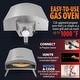preview thumbnail 9 of 8, Deco Chef Outdoor Gas Portable Pizza Oven, Self-Rotating Baking Stone