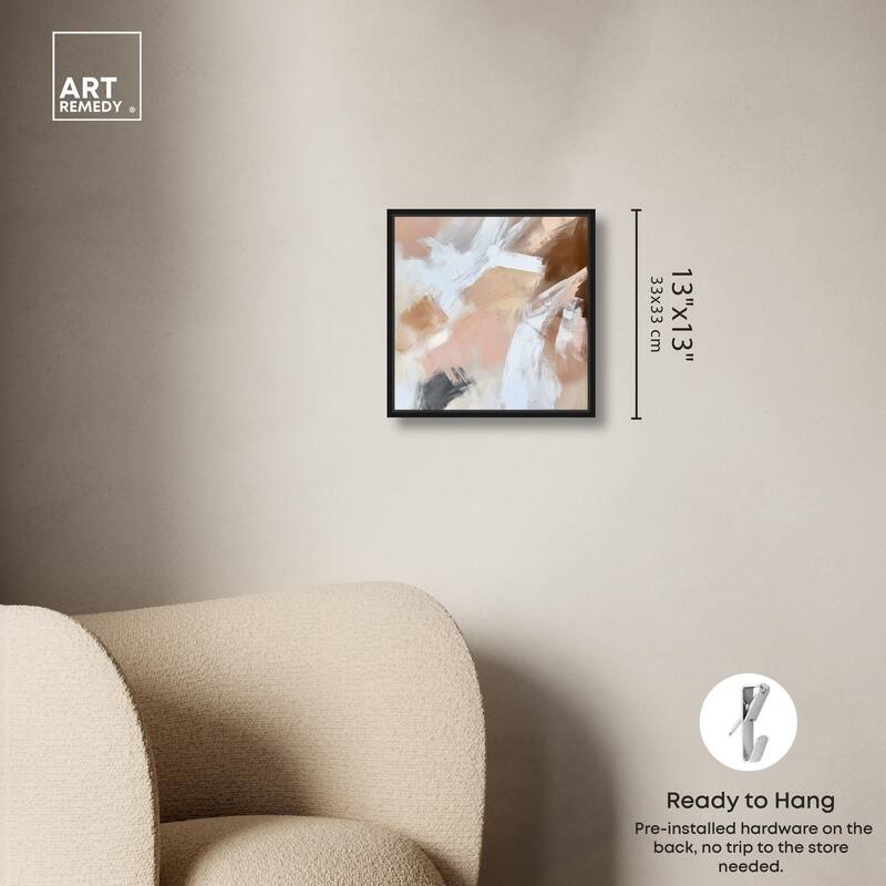 Taupe and Ash I Canvas by Art Remedy