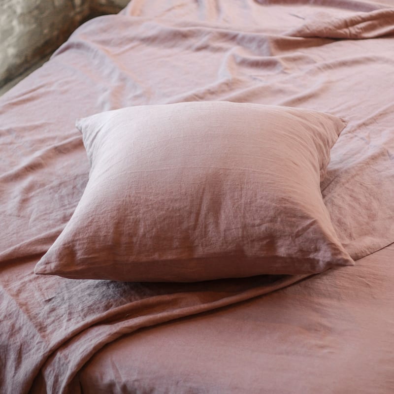 100% French Linen Throw Pillow Sham by BOKSER HOME